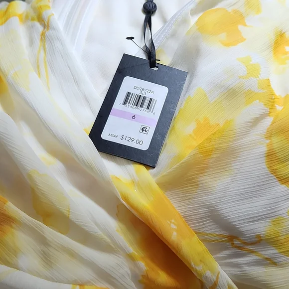 DKNY Chiffon Dress NWT - 6 - Picture 5 of 7